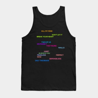 Walls Tracklist Tank Top